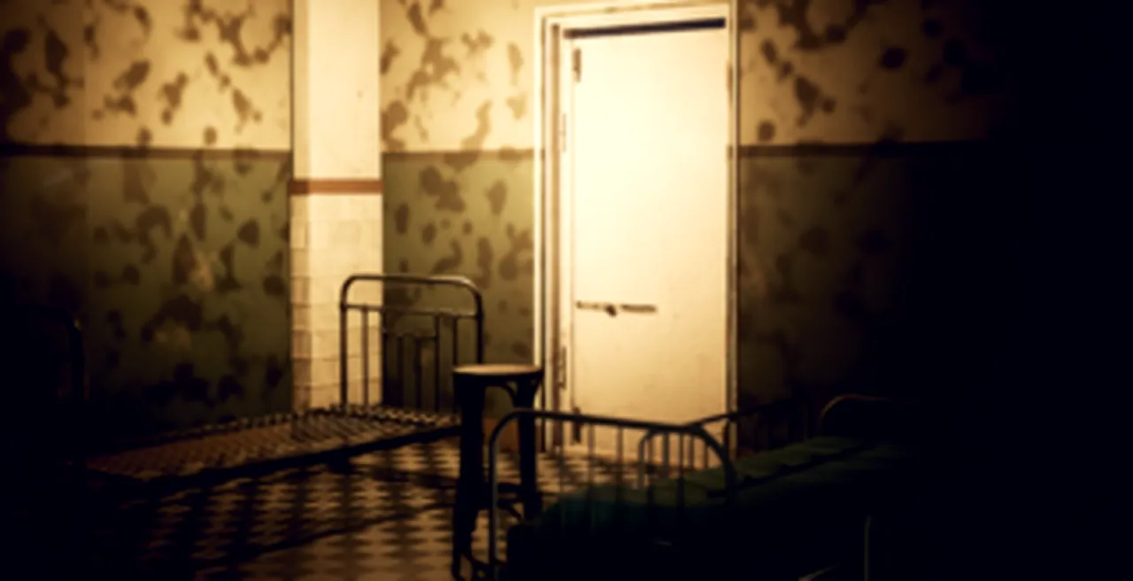 An empty ward in the sanatorium